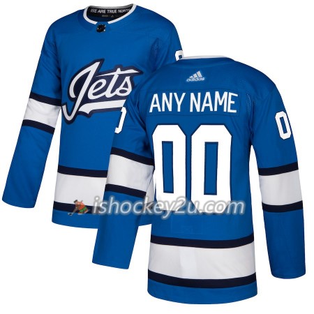 Mænd NHL Winnipeg Jets Trøje Custom Adidas 2018-19 Alternate Authentic